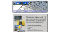 Desktop Screenshot of kovomontpo.sk